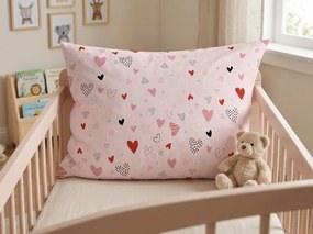 Fata de perna din bumbac LOVITA 40x60 cm, roz