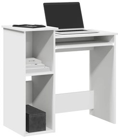 vidaXL Birou cu rafturi, alb, 84x40x78 cm, PAL