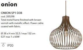 Pendul/ Lustra suspendata design modern ONION SP1 D38 205298