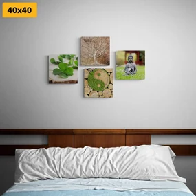 Set tablouri Feng Shui cu elementele naturii