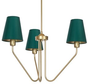 Lustră pe tijă VICTORIA 3xE27/60W/230V verde
