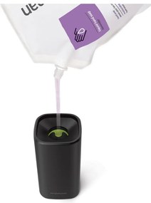 Dozator de săpun lichid negru mat din oțel 295 ml – simplehuman