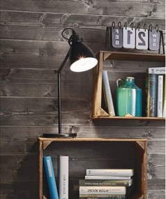 Eglo 55251 - Lampă de masă PRIDDY 1xE27/40W/230V neagră