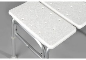 Ridder - Scaun pentru cadă cu mâner, 70 x 63 cm, alb