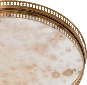 Masuta laterala design LUX cu blat din oglinda antic Classico