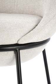 Scaun de bar tapitat H118 bej