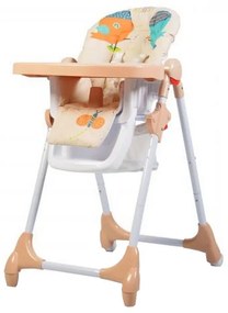 Scaun de masa premium pentru copii si bebe NOVOKIDS™ Kimchi Baby, 6 trepte de inaltime,Pliabil , Centura de siguranta 5 puncte, Spatar reglabil in 3
