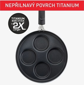 Tigaie cu suprafață antiaderentă pentru clătite americane ø 25 cm Pancake time D5292072 – Tefal