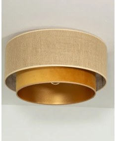 Plafonieră SARTA 1xE27/60W/230V Ø 45 cm cupru/iută