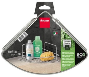 Raft pentru baie argintiu lucios din oțel Luxy – Metaltex