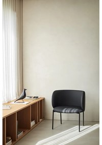 Fotoliu din imitație de piele negru Mogi - Teulat