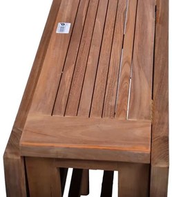 Masă pliabilă de grădină DIVERO din lemn de tec