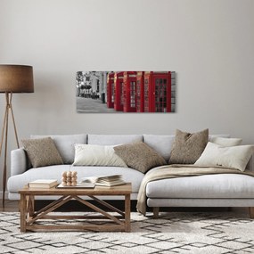 Tablou - Cutii telefonice din Londra (120x50 cm)