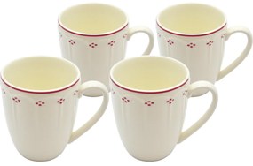 Mäser Set de căni de cafea Lova Red 390 ml, 4 buc.