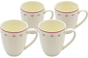 Mäser Set de căni de cafea Lova Red 390 ml, 4 buc.