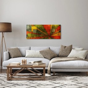 Tablou cu abstracție geometrică (120x50 cm)