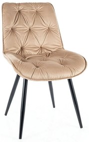 Scaun de bucaterie Cherry II Velvet, bej