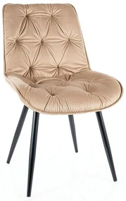 Scaun de bucaterie Cherry II Velvet, bej