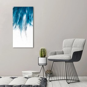Tablou pe pânză canvas Pene albastre
