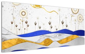 Tablou - Munții aurii (120x50 cm)