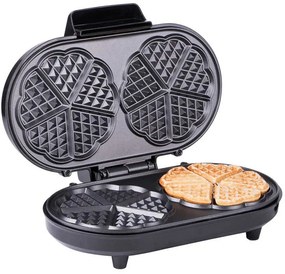 Resigilat: Aparat de facut vafe/grofe FIRST AUSTRIA FA-5305-2, 1000 W, Regulator de temperatura, Acoperire antiaderenta, Negru