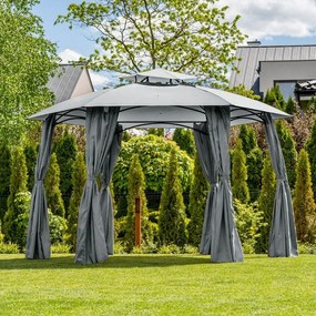 Foisor de gradina Gavi grafit H270 cm