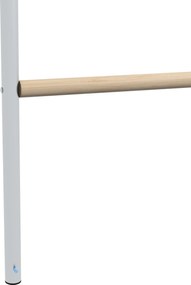 PawHut Suport pentru Găini pe 4 Niveluri, Posatoiu din Lemn și Oțel Galvanizat, Scară pentru Coteț, 4-6 Găini, 140x86x2,5 cm, Lemn Natural | Aosom Romania