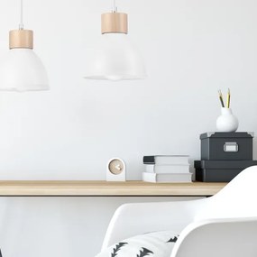 Lustră pe cablu NICO 2xE27/60W/230V albă