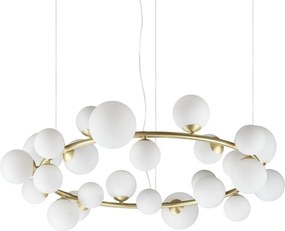 Lustra suspendata design modern PERLAGE SP25 BIANCO