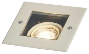Spot modern de sol bej GU10 50mm rotativ și înclinabil IP65 - Oneon
