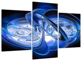 Tabloul abstract albastru (90x60 cm)