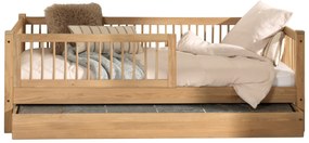Set FORREST OAK format dintr-un Pat copii cabină (90 x 200 cm), un sertar și o bară de siguranță.