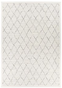 Covor reversibil cu model Narma Vao, 140 x 200 cm, alb