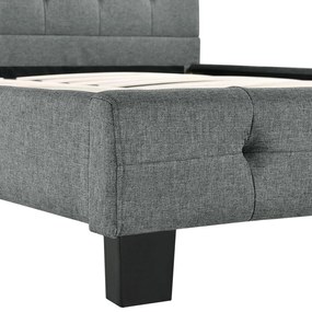 Pat tapiţat Manresa 90 x 200 cm - gri