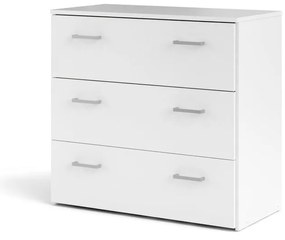 Comodă albă joasă 74x70 cm Space – Tvilum