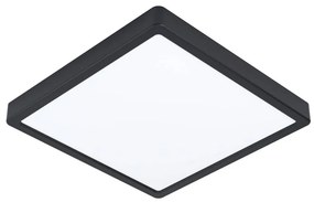 Plafonieră neagră LED 28,5x28,5 cm FUEVA 5 – EGLO