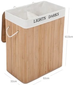 Coș de rufe GUS maro