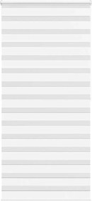 vidaXL Jaluzea tip zebra alb lățime țesătură 90,9 cm poliester