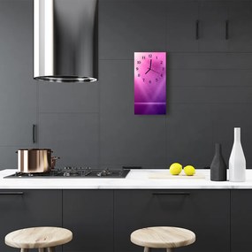 Ceas de perete din sticla vertical Abstract violet