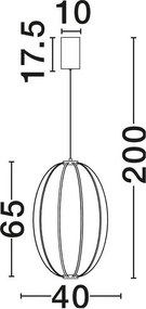 Lustra suspendata moderna LED CCT BREA