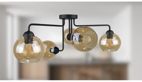 Lustră aplicată MONDE BLACK 5xE27/60W/230V