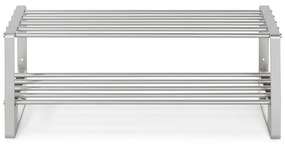 Pantofar argintiu din metal Rex – Spinder Design