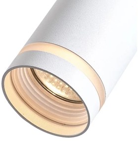 Lustră pe cablu pentru sistem pe șină trifazic PIPE 1xGU10/25W/230V albă