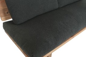 Canapea 3 locuri din stofa si lemn de pin " Black Aged
