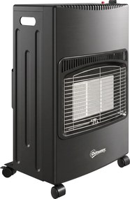 Outsunny Sobă pe Gaz 4,2 kW, 3 Trepte de Căldură, ODS, Oprire la Stingerea Flăcării, Anti-răsturnare | Aosom Romania