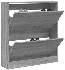 vidaXL Pantofar, gri sonoma, 80x21x87,5 cm, lemn prelucrat