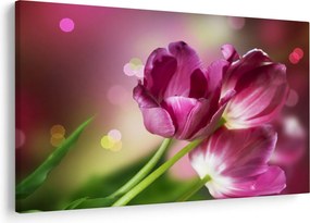 Tablou cu lalele roz (90x60 cm)