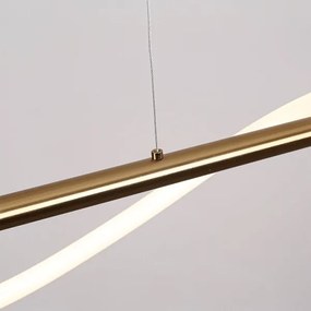 Lustră LED suspendată pe cablu MELECA LED/24W/230V 3000/4000/6000K 100 cm auriu