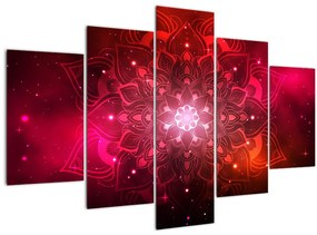 Tablou abstracției roșii (150x105 cm)