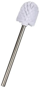 Perie WC cu cap înlocuibil Wenko White, ø 8 x 35 cm